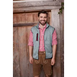 James &amp; Nicholson | JN 774 | Herren Strickfleece Weste mit Stehkragen