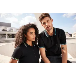 James & Nicholson | JN 1306 | Debelejša moška polo majica s kontrastnimi črtami