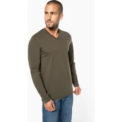 Kariban | K358 | Men's V-Neck T-Shirt long-sleeve