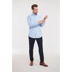 Russell | 964M | Herringbone Kontrast Hemd langarm