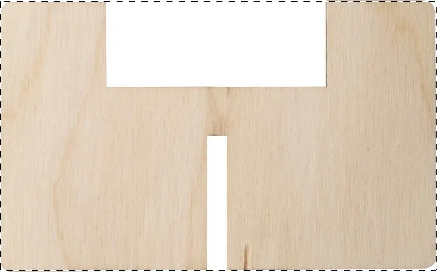 UV LED printing - name printing – Wooden part - front