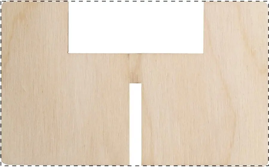UV LED printing - name printing – Wooden part - back