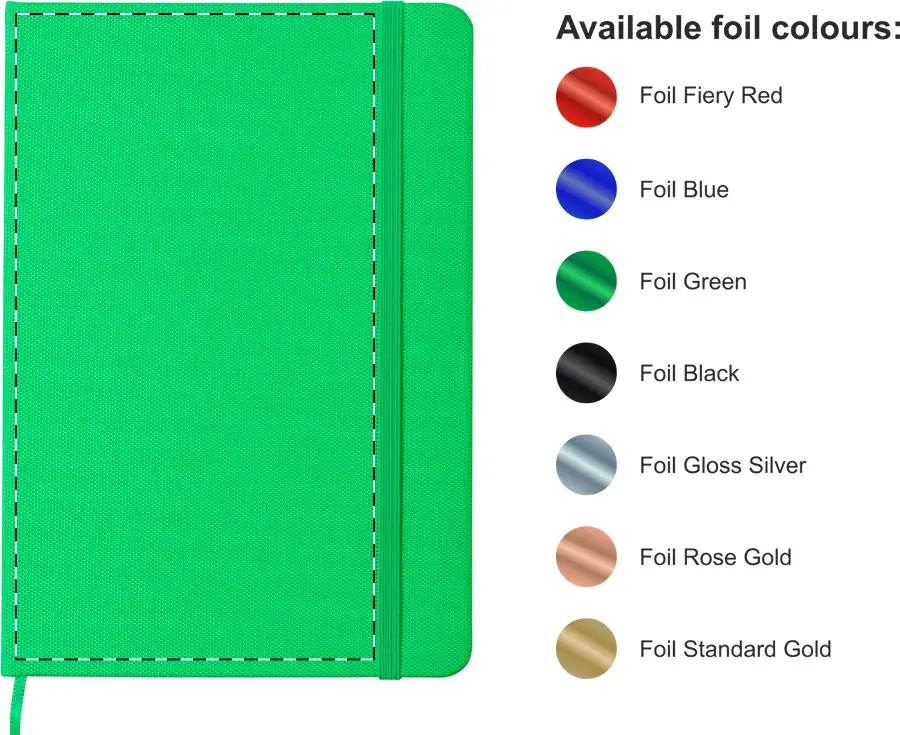 Foil debossing – Front side – foil debossing