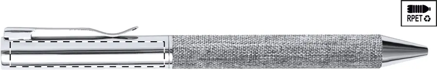 Engraving – Ballpoint pen below clip - left handed