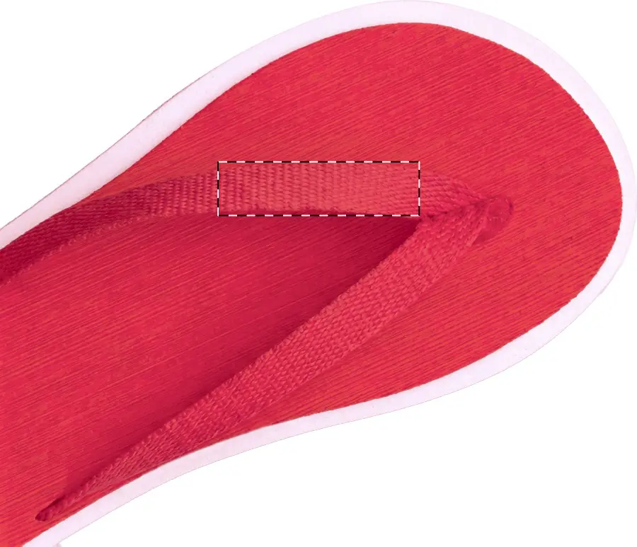 Digital transfer – Left slipper - left strap