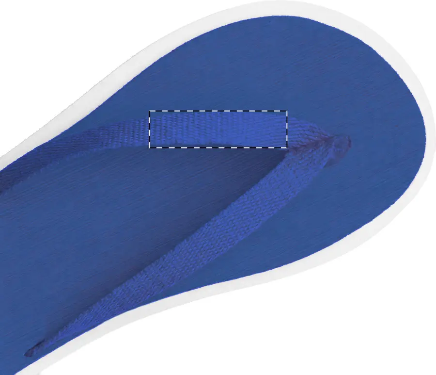 Digital transfer – Left slipper - left strap