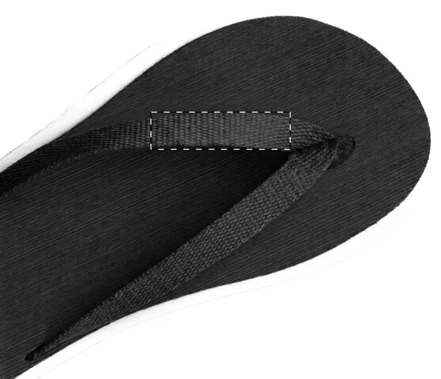 Digital transfer – Left slipper - left strap