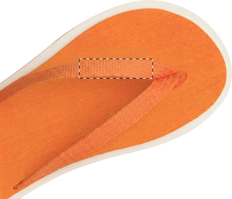 Digital transfer – Left slipper - left strap