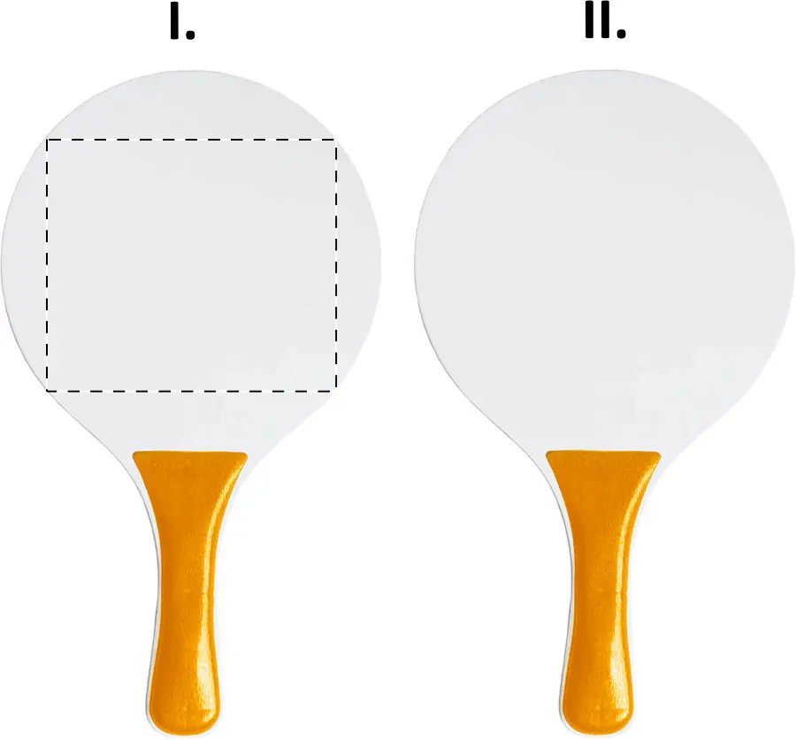 Screen printing – Racket 1 - front side