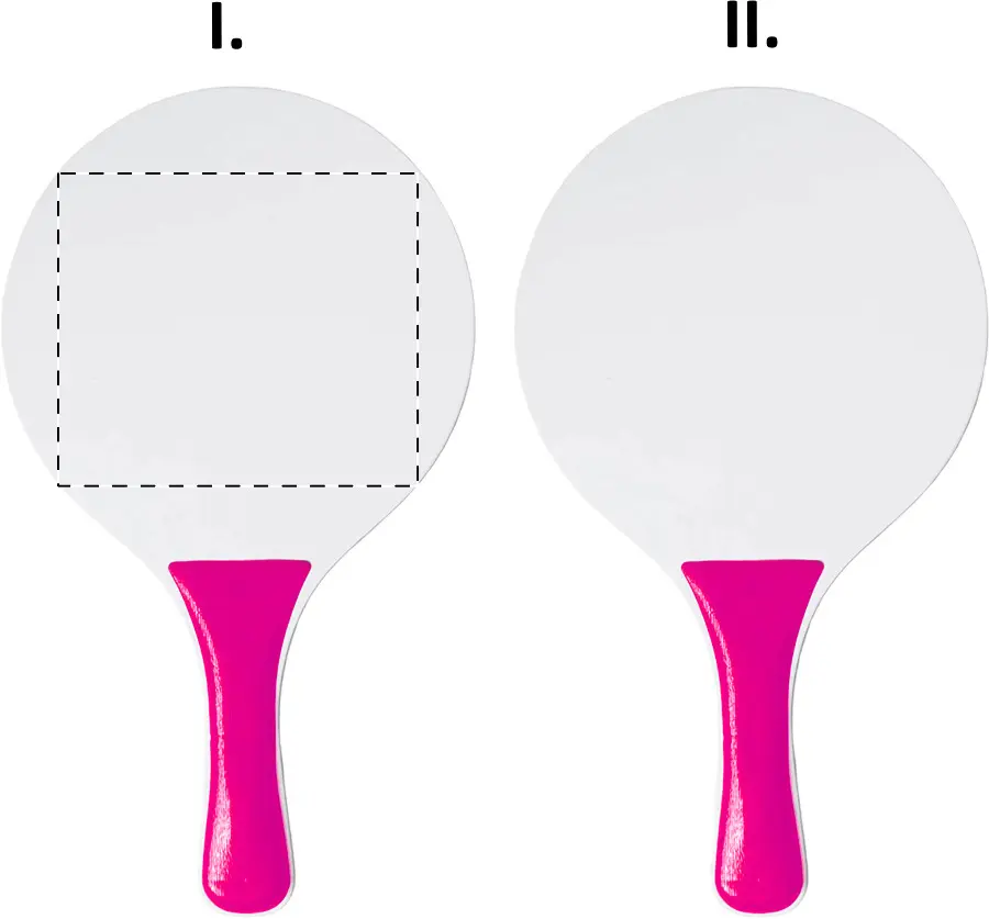 Screen printing – Racket 1 - back side