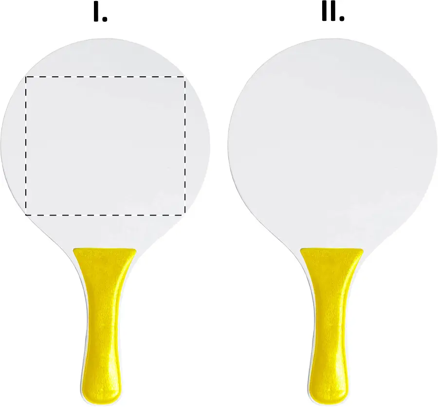 Screen printing – Racket 1 - front side