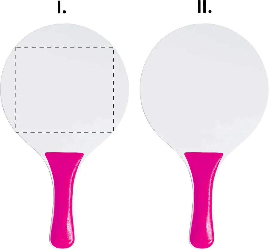 Screen printing – Racket 1 - front side