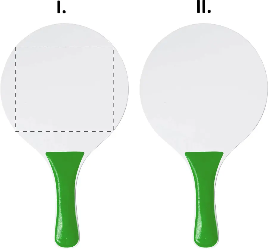 Screen printing – Racket 1 - back side
