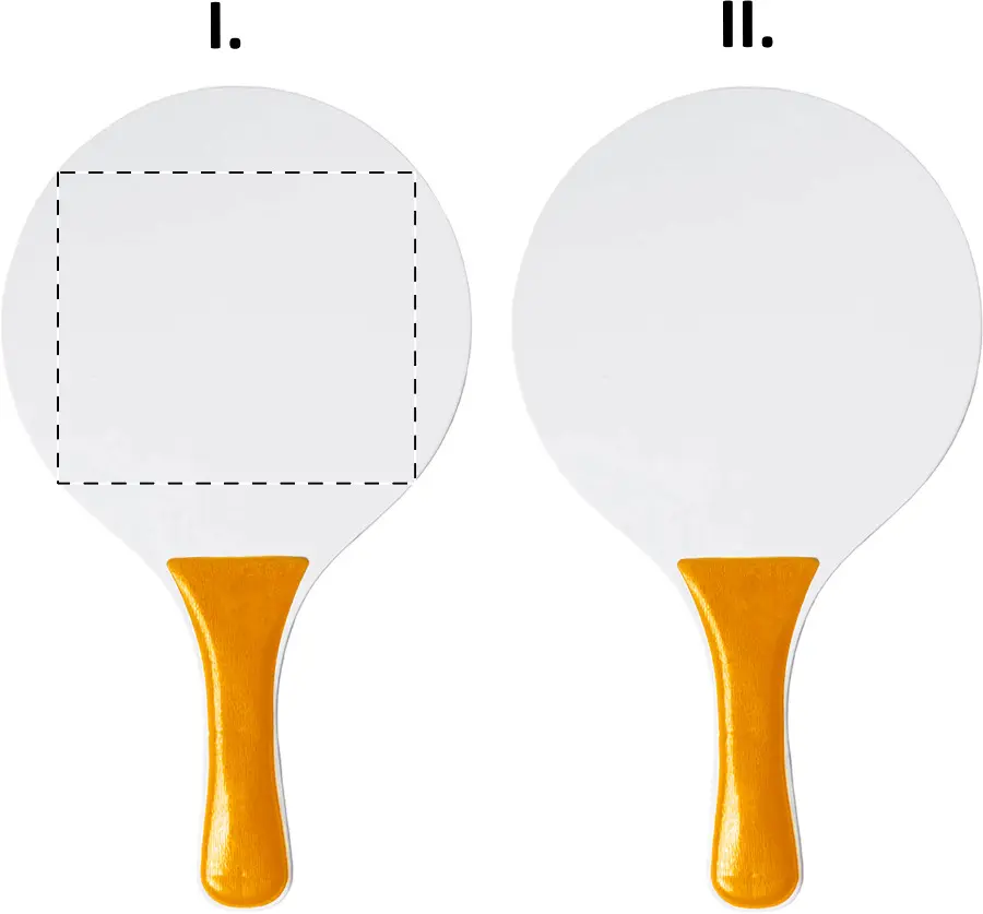Screen printing – Racket 1 - back side