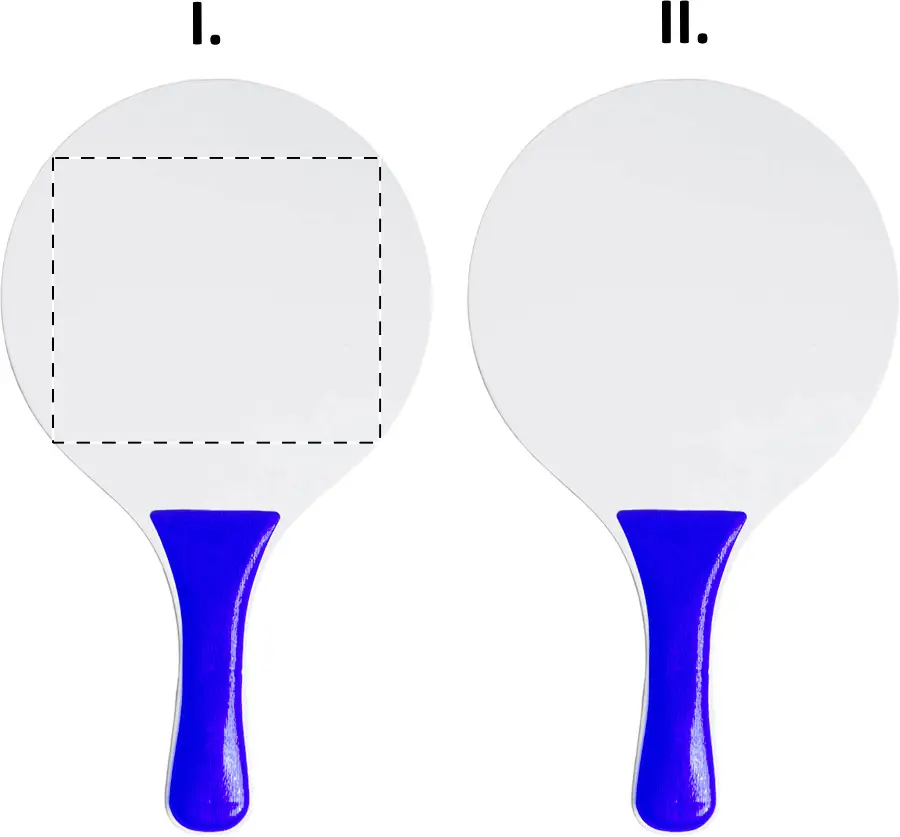 Screen printing – Racket 1 - front side