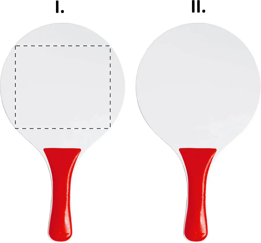 Screen printing – Racket 1 - front side