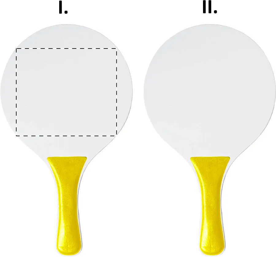 Screen printing – Racket 1 - back side