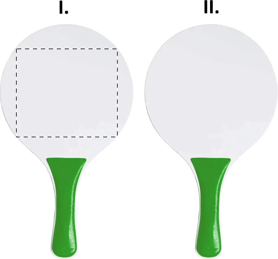 Screen printing – Racket 1 - front side