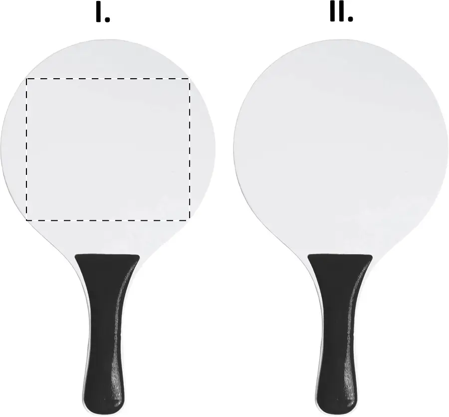 Screen printing – Racket 1 - front side