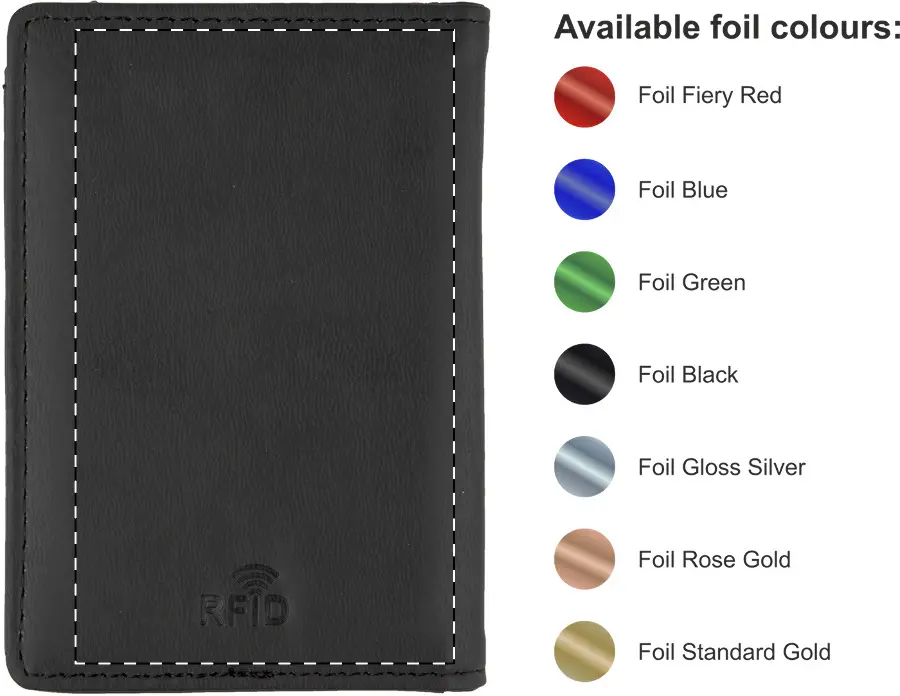 Foil debossing – Back side – foil debossing