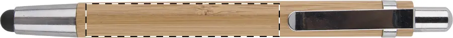 Engraving – Ballpoint pen barrel - in line with clip