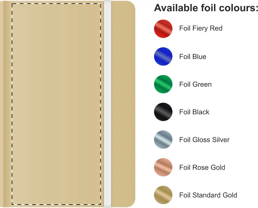 Foil debossing – Front side – foil debossing