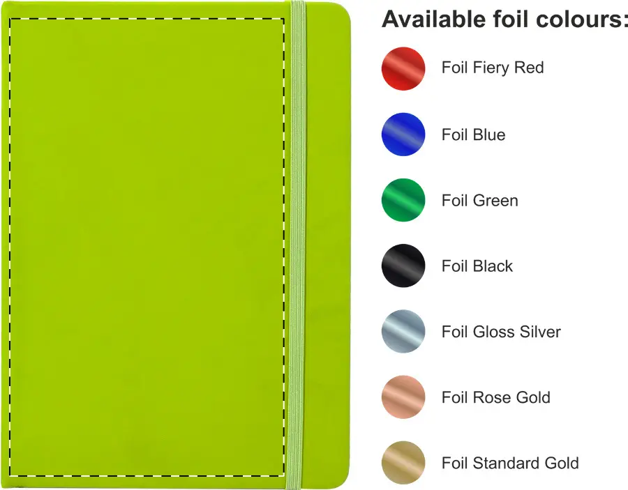 Foil debossing – Front side – foil debossing