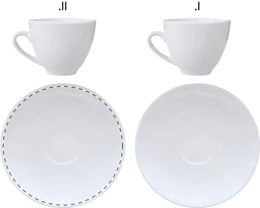Ceramic printing – Saucer 1