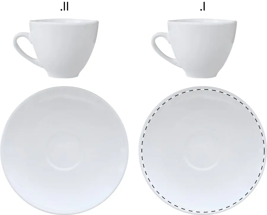 Ceramic printing – Saucer 2